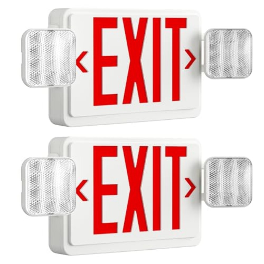 LED Exit Sign with Emergency L - مراجعة Emergency Exit Sign وسعره