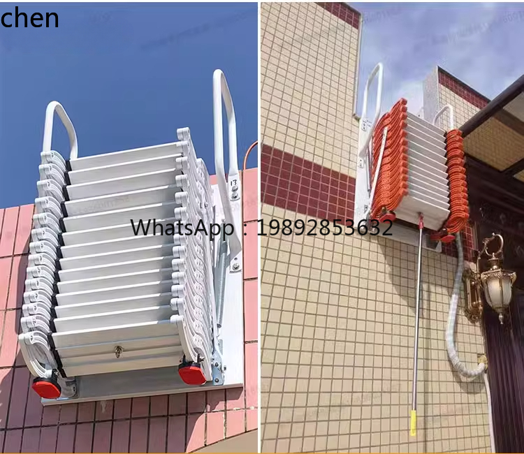 ABB  telescopic staircase hous - مراجعة Fire Escape Ladder وسعره