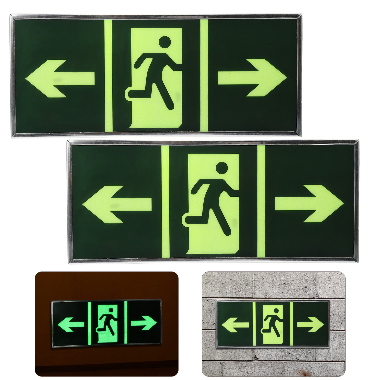 2Pcs Glow Exit Sticker Premium - مراجعة Emergency Exit Sign وسعره