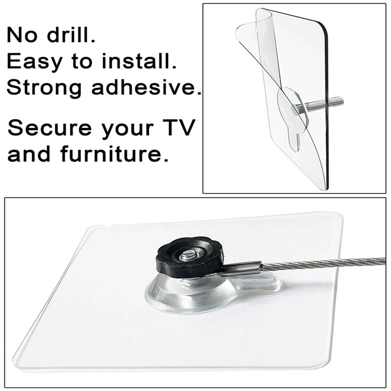 Preventing TV From Falling And - مراجعة Earthquake Anchor Strap وسعره