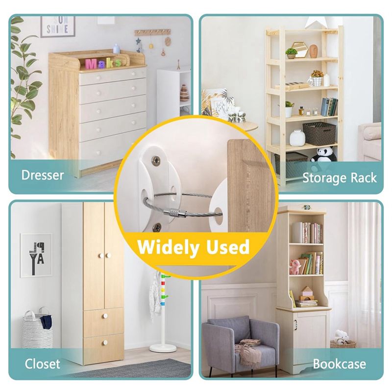 Anti Tip Furniture Anchors Ear - مراجعة Earthquake Anchor Strap وسعره