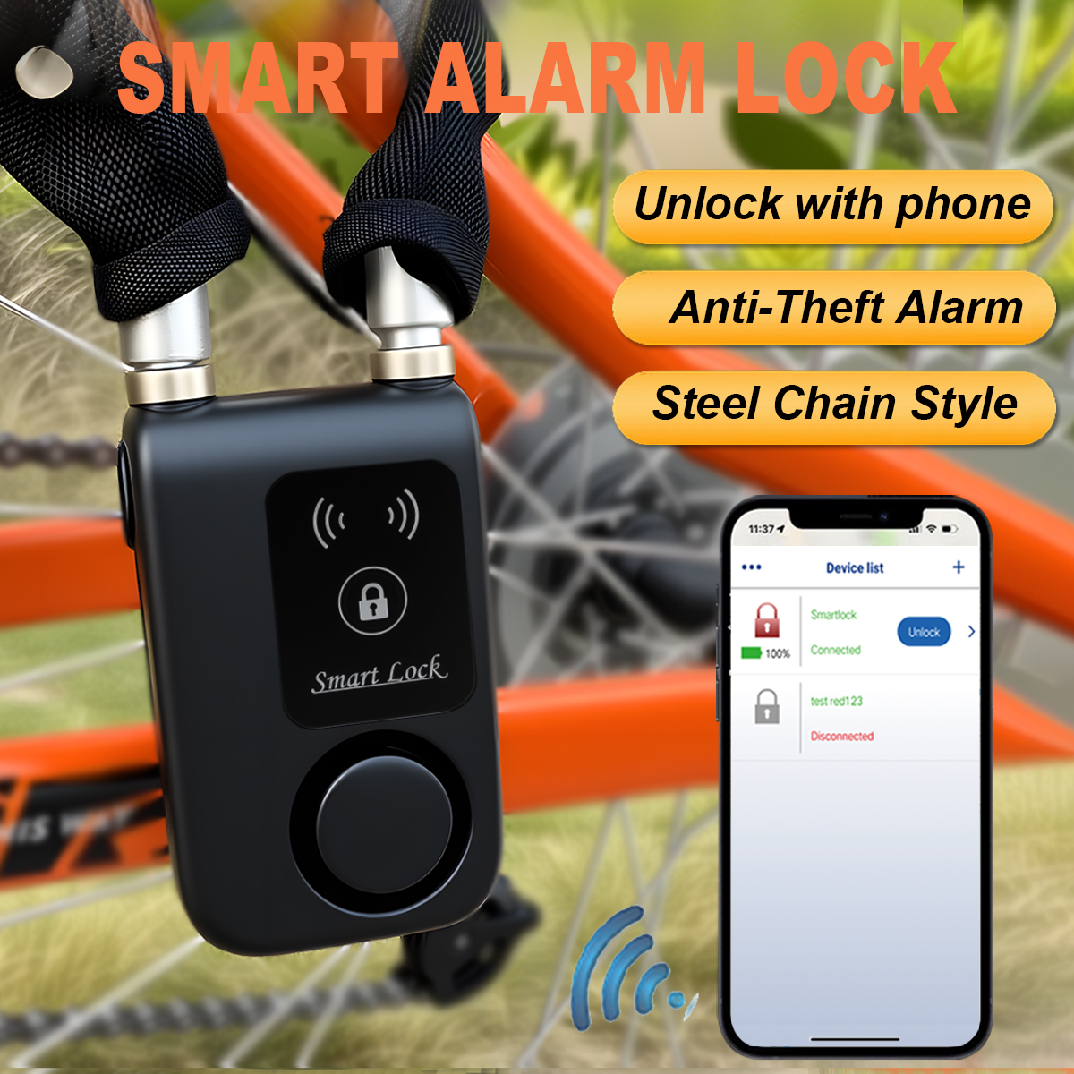 Smart Bluetooth Chain Lock Key - مراجعة Security Chain Door وسعره