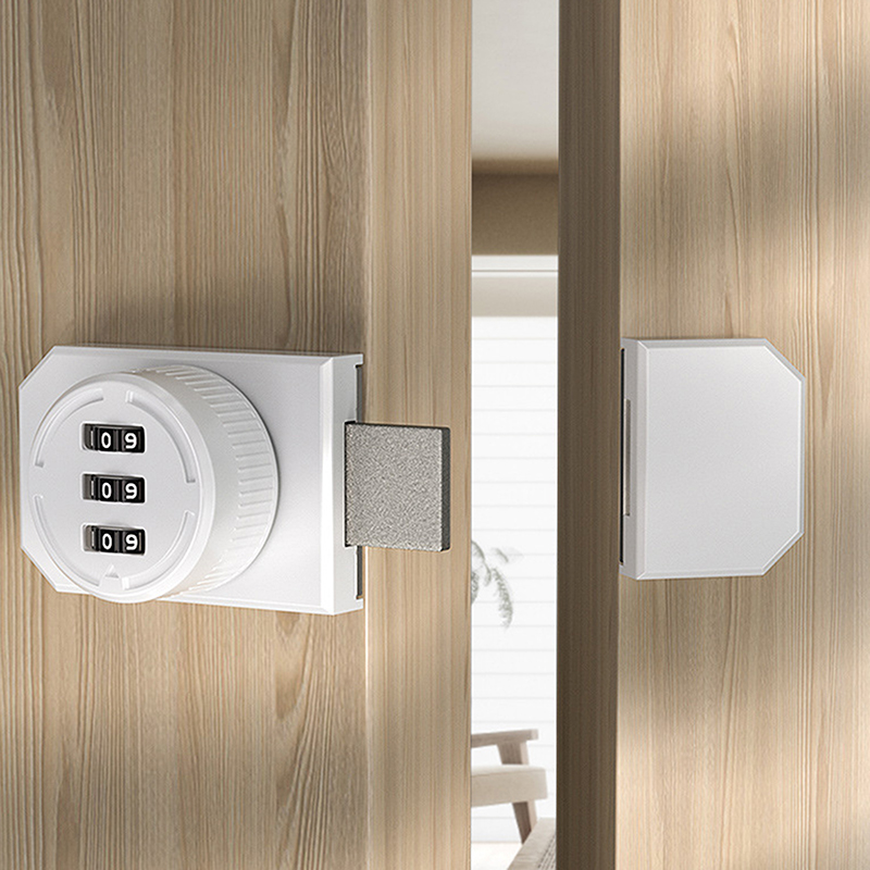 1 Set No-Punch Combination Doo - مراجعة Medicine Cabinet Lock وسعره