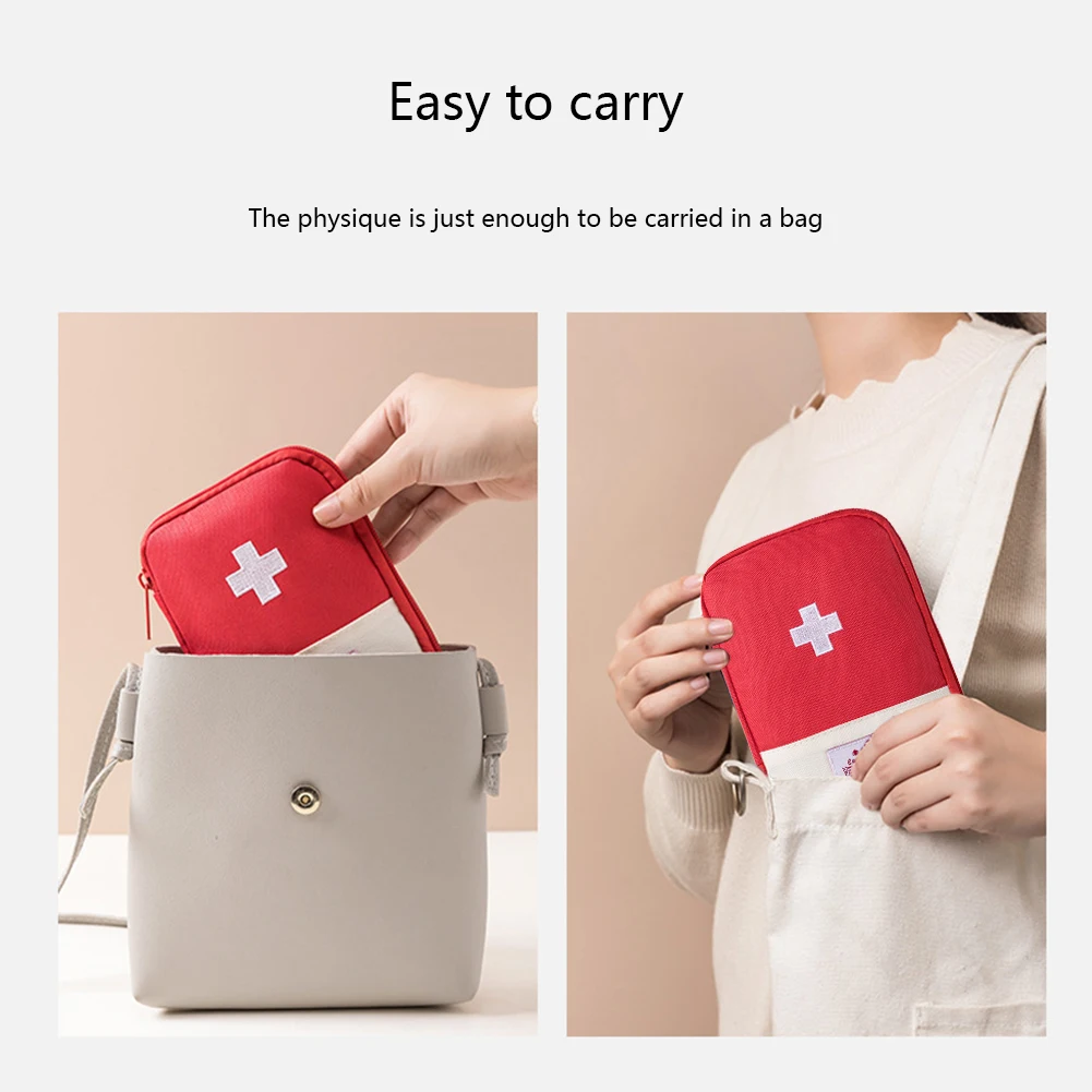 Mini Travel Medicine Bag Porta - مراجعة First Aid Bag Kit وسعره