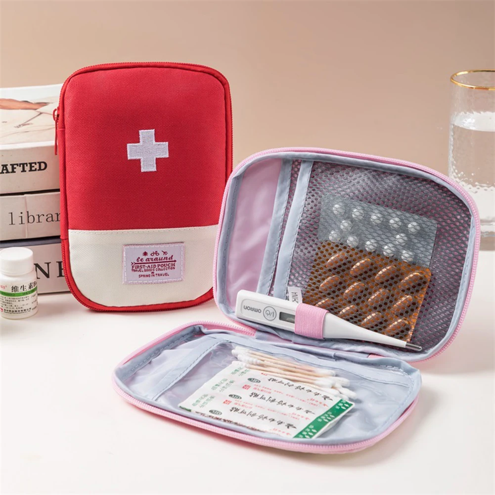 Mini Travel Medicine Bag Porta - مراجعة First Aid Bag Kit وسعره