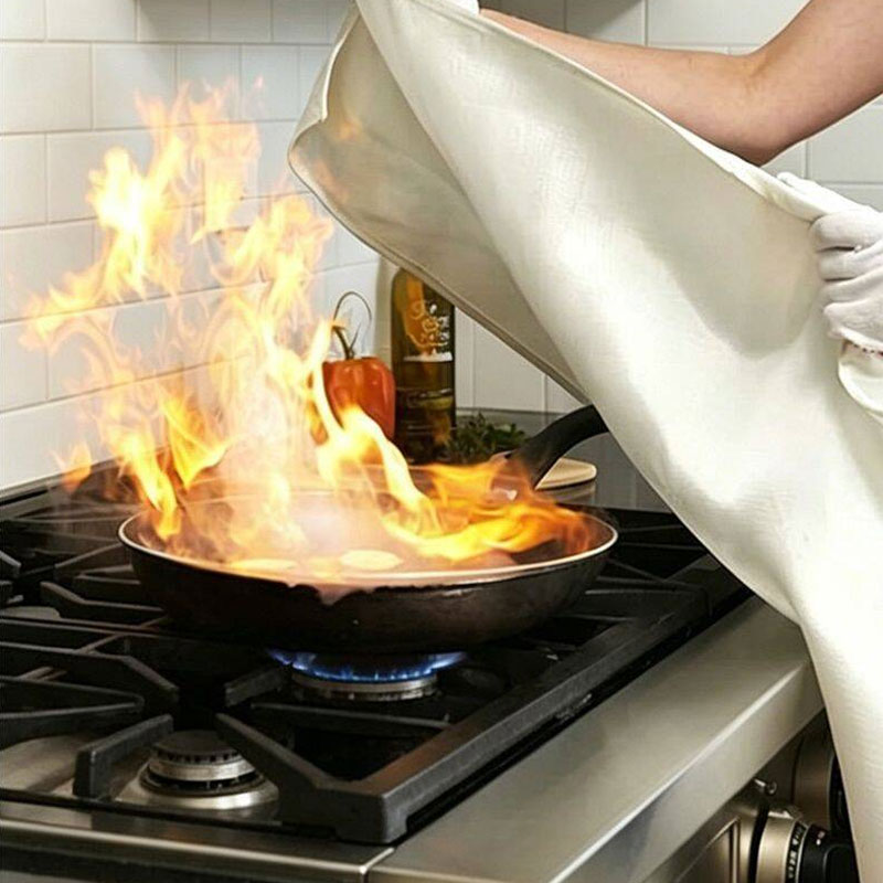Fiberglass Flame Retardant Sup - مراجعة Fire Blanket Kitchen وسعره
