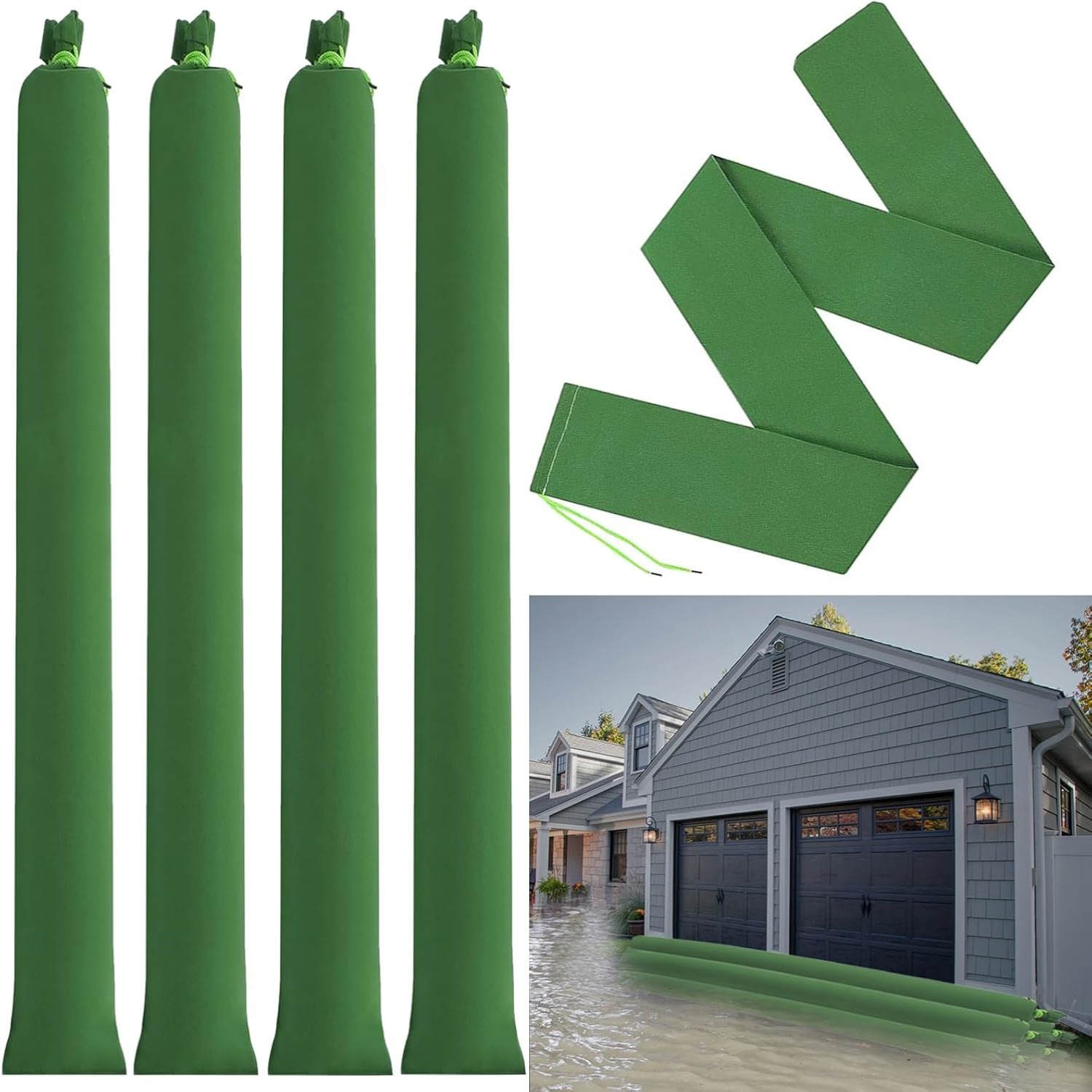 2Pcs Sand Bags Thickened Long  - مراجعة Flood Barrier Bag وسعره