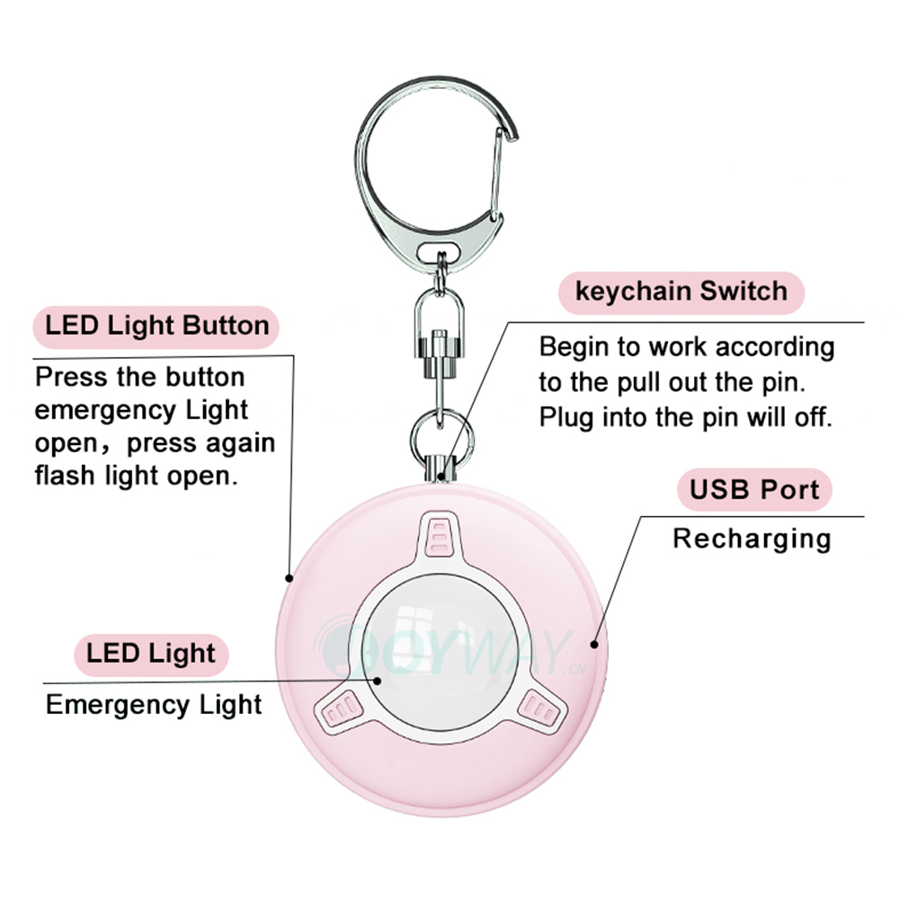 JOYWAY New Personal 130dB Sire - مراجعة Personal Alarm Keychain وسعره