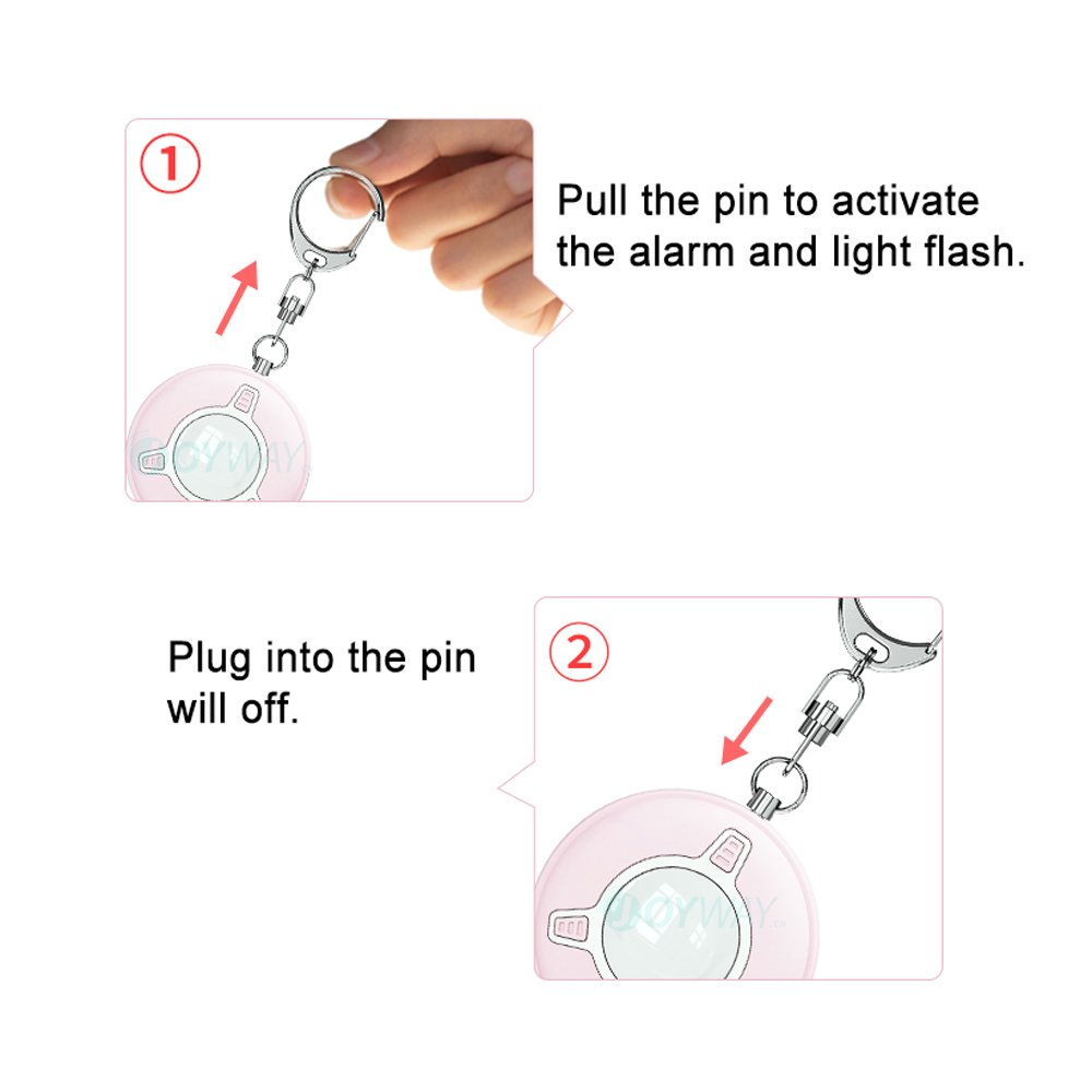 JOYWAY New Personal 130dB Sire - مراجعة Personal Alarm Keychain وسعره