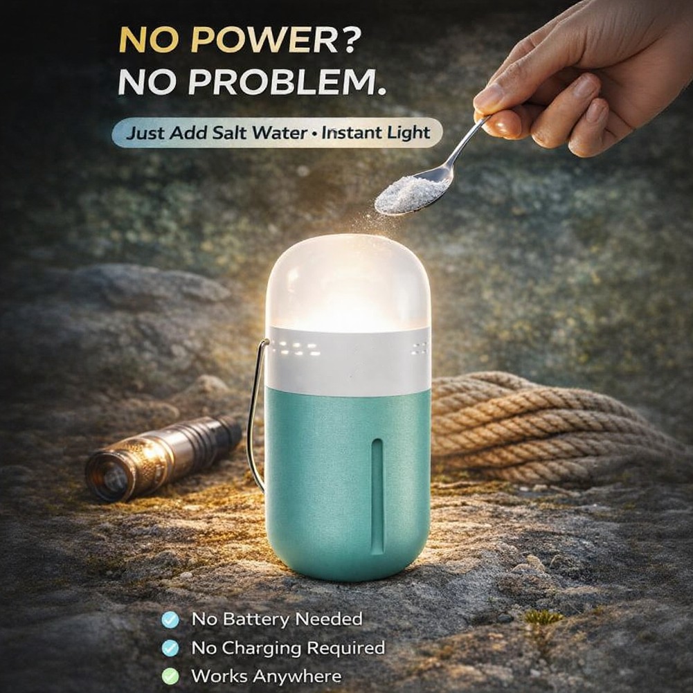 Portable Saline Lamp Compact 6 - مراجعة Power Outage Light وسعره