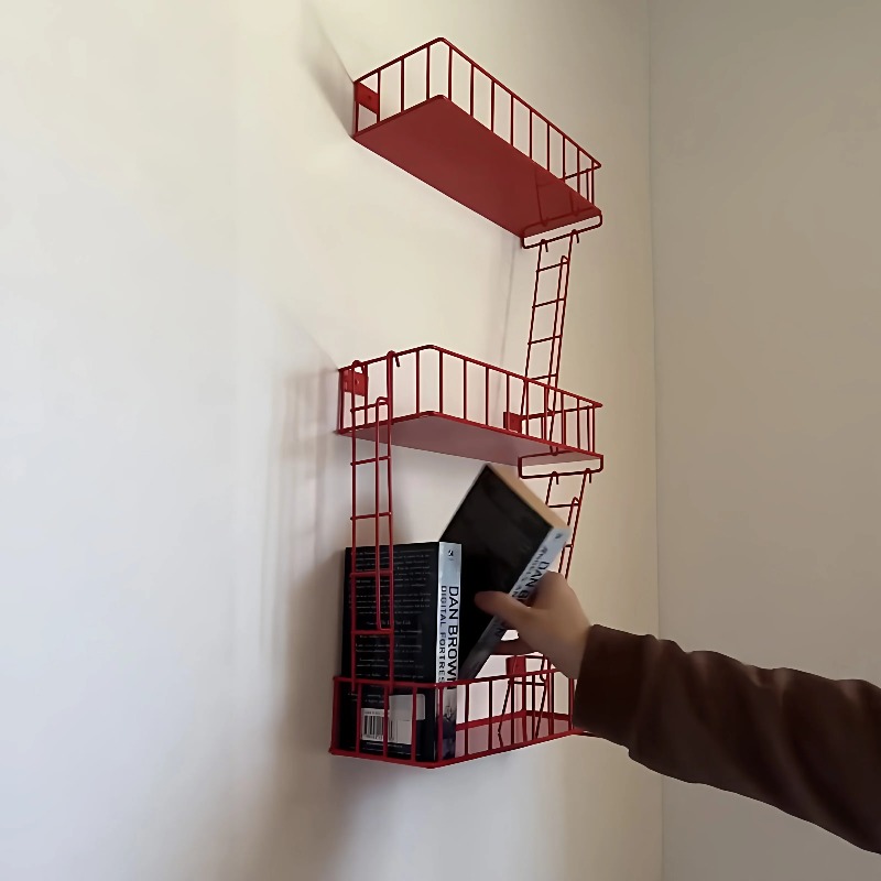Fire Escape Wall Shelf, 3-Tier - مراجعة Fire Escape Ladder وسعره