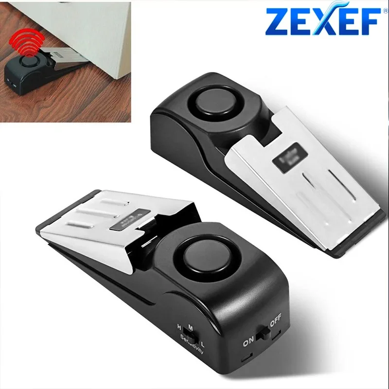 ZEXEF mini security protection - مراجعة Door Stop Alarm وسعره