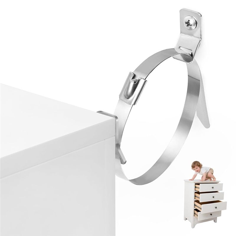 A05E-10Pcs Furniture Wall Anch - مراجعة Earthquake Anchor Strap وسعره