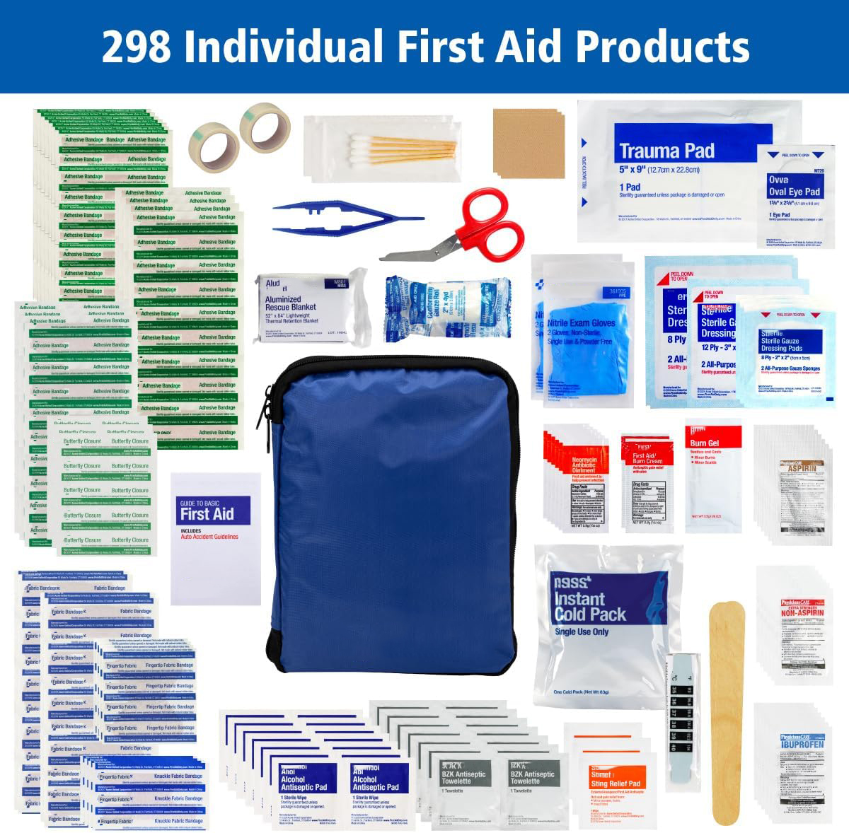 Kebon KB5029 298pcs Durable 60 - مراجعة First Aid Bag Kit وسعره