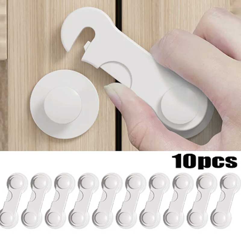 10pcs Baby Safety Locks Cabine - مراجعة Medicine Cabinet Lock وسعره