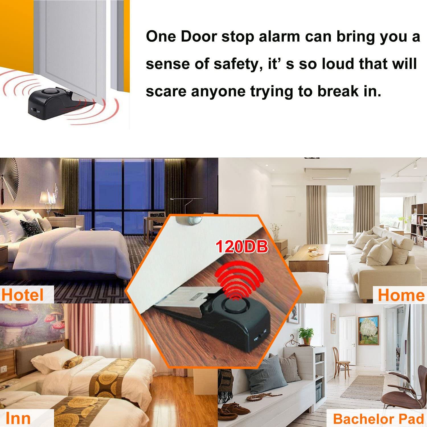Upgraded Door Stopper Alarm Po - مراجعة Door Stop Alarm وسعره