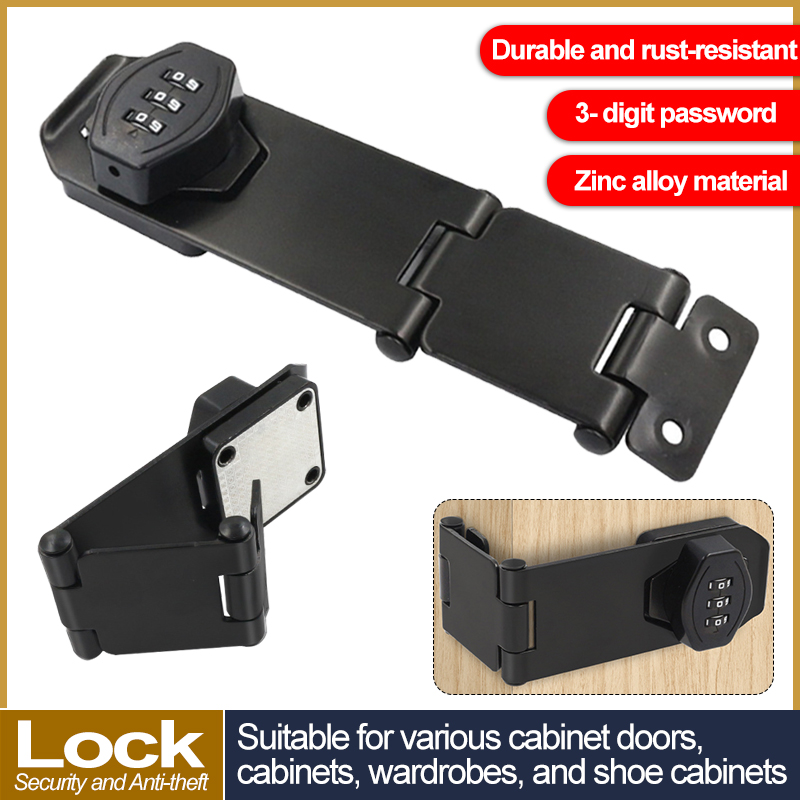 Black/Silver Zinc Alloy 3-digi - مراجعة Medicine Cabinet Lock وسعره