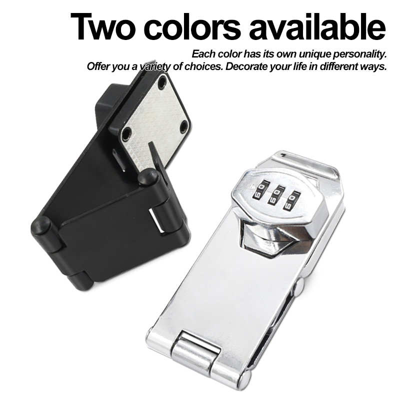 Black/Silver Zinc Alloy 3-digi - مراجعة Medicine Cabinet Lock وسعره