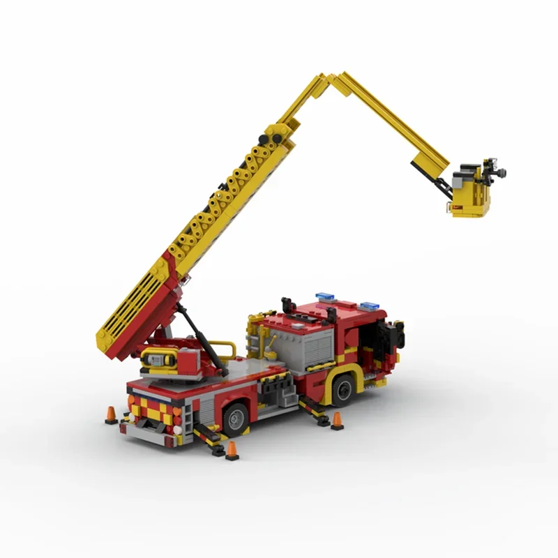 1079PCS MOC London Fire Brigad - مراجعة Fire Escape Ladder وسعره