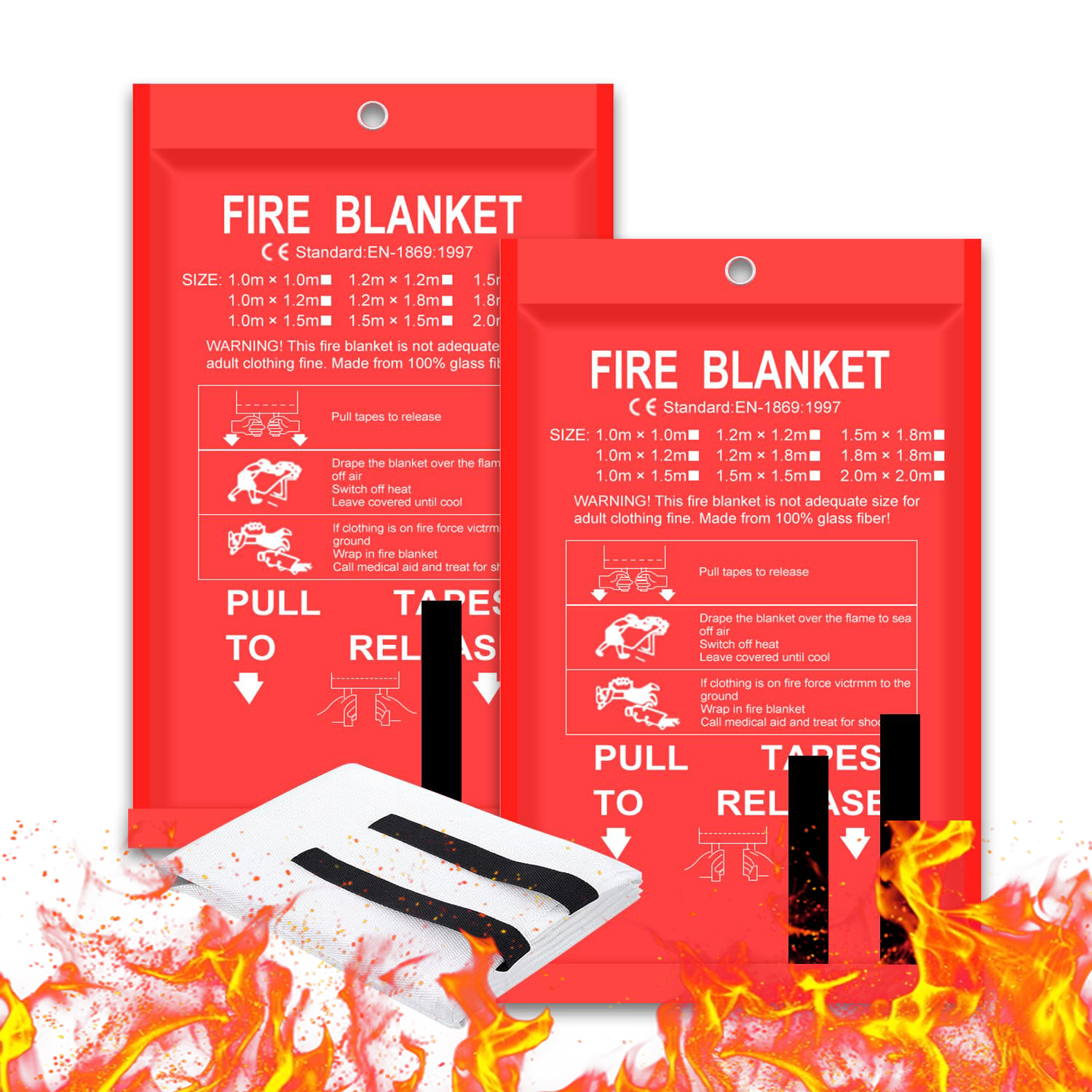Emergency Fire Blanket for Hom - مراجعة Fire Blanket Kitchen وسعره