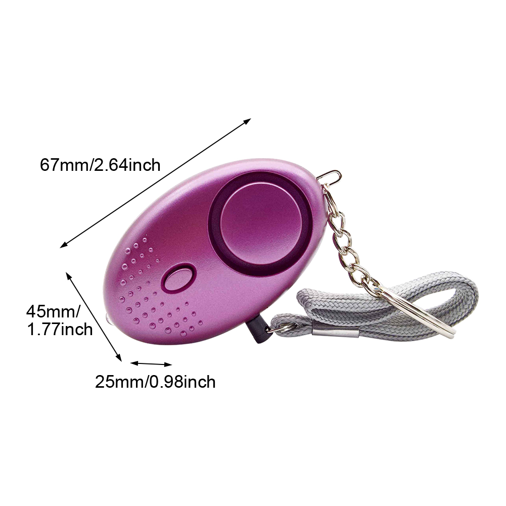 130DB Siren Song LED Portable  - مراجعة Personal Alarm Keychain وسعره