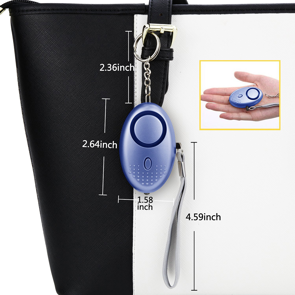 130DB Siren Song LED Portable  - مراجعة Personal Alarm Keychain وسعره