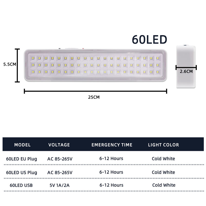 60LED Emergency Fire Fighting  - مراجعة Power Outage Light وسعره