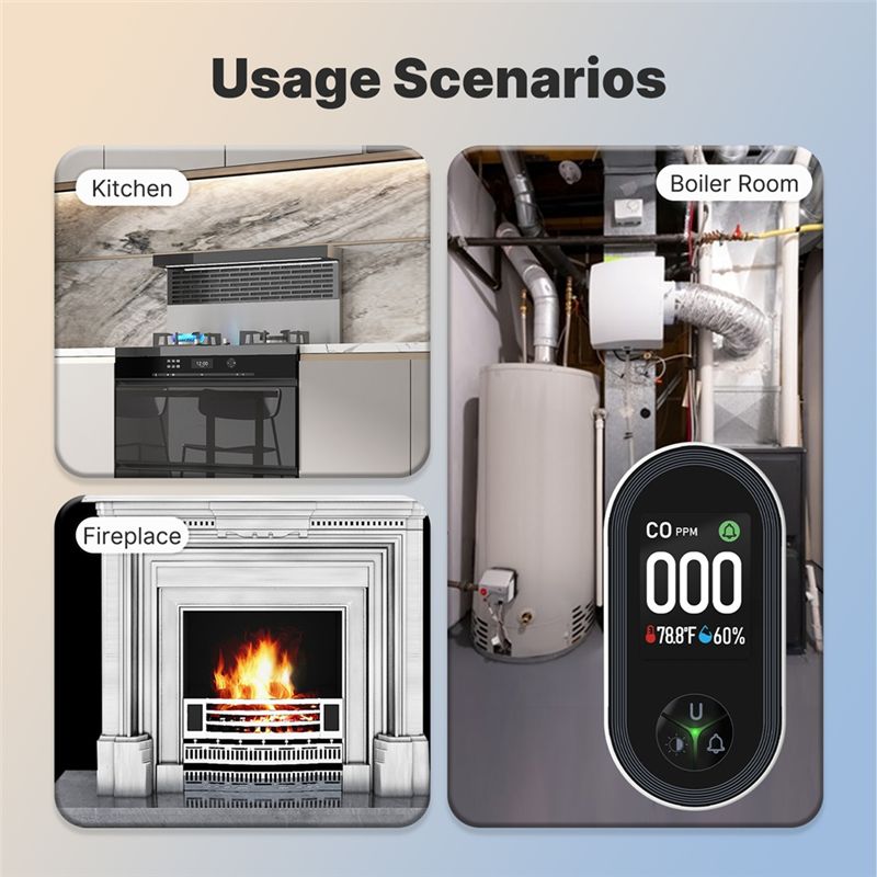 A93PHOT! Temperature Humidity  - مراجعة Co Detector Plug وسعره