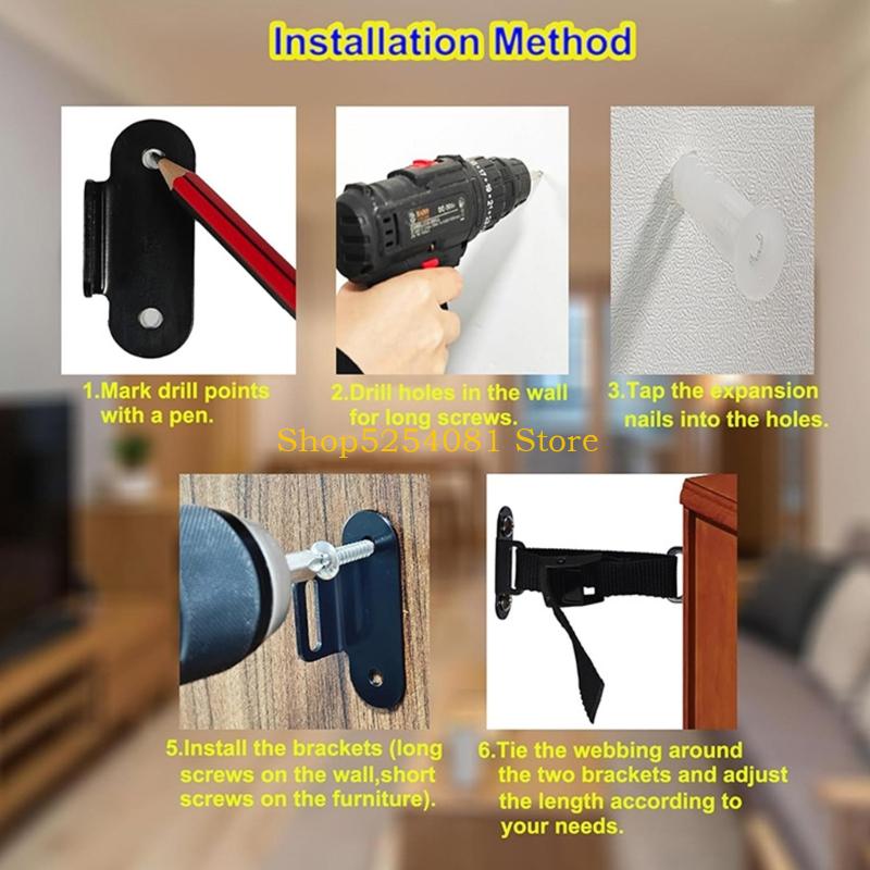AXYC Anti Fall Stabilizing Str - مراجعة Earthquake Anchor Strap وسعره