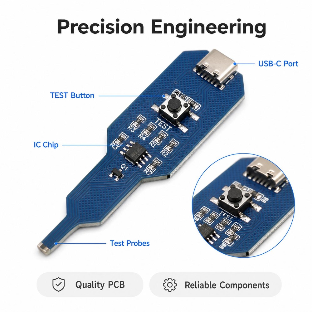 Inductance Tester Type-C/Batte - مراجعة Co Detector Plug وسعره