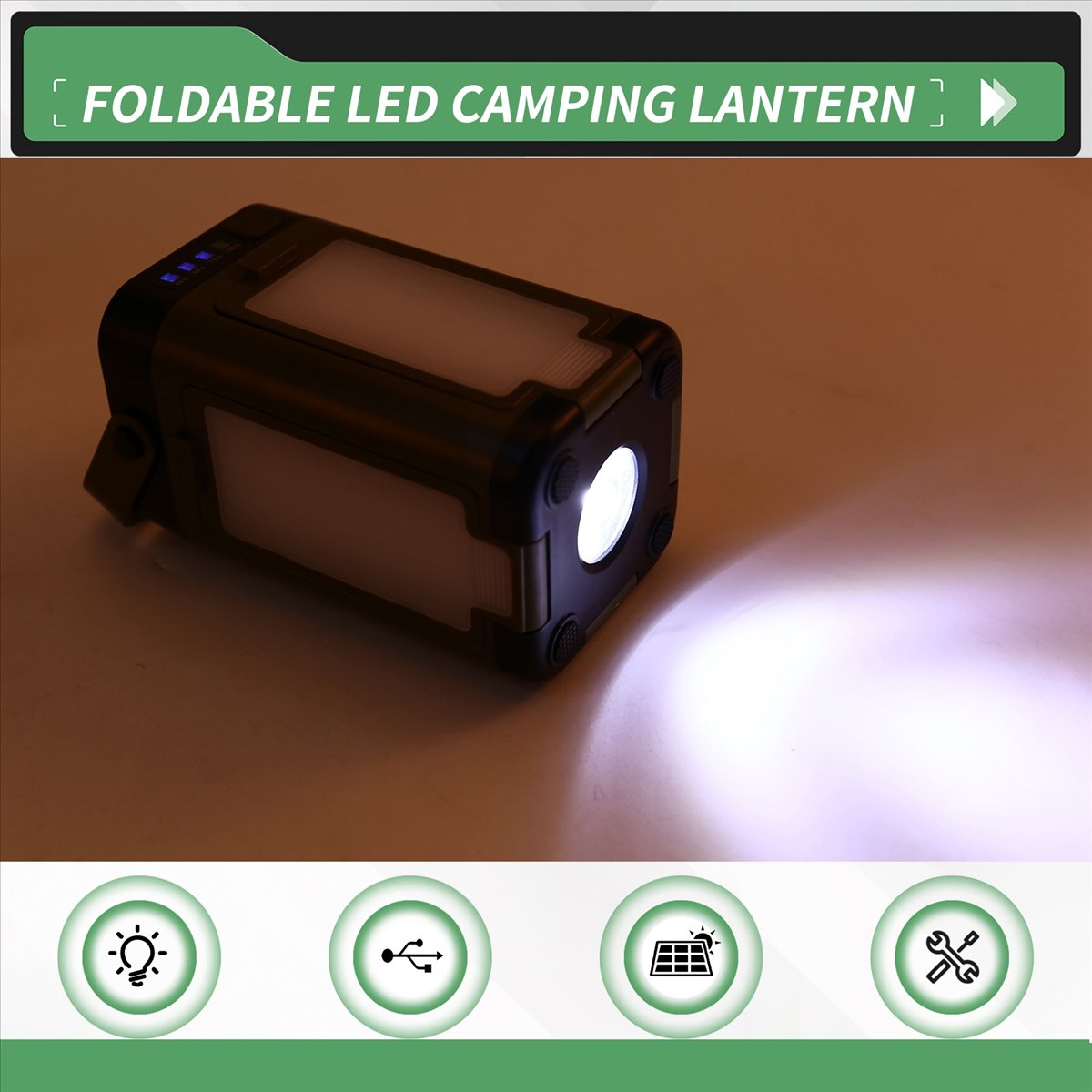 X08A Foldable LED Camping Lant - مراجعة Power Outage Light وسعره