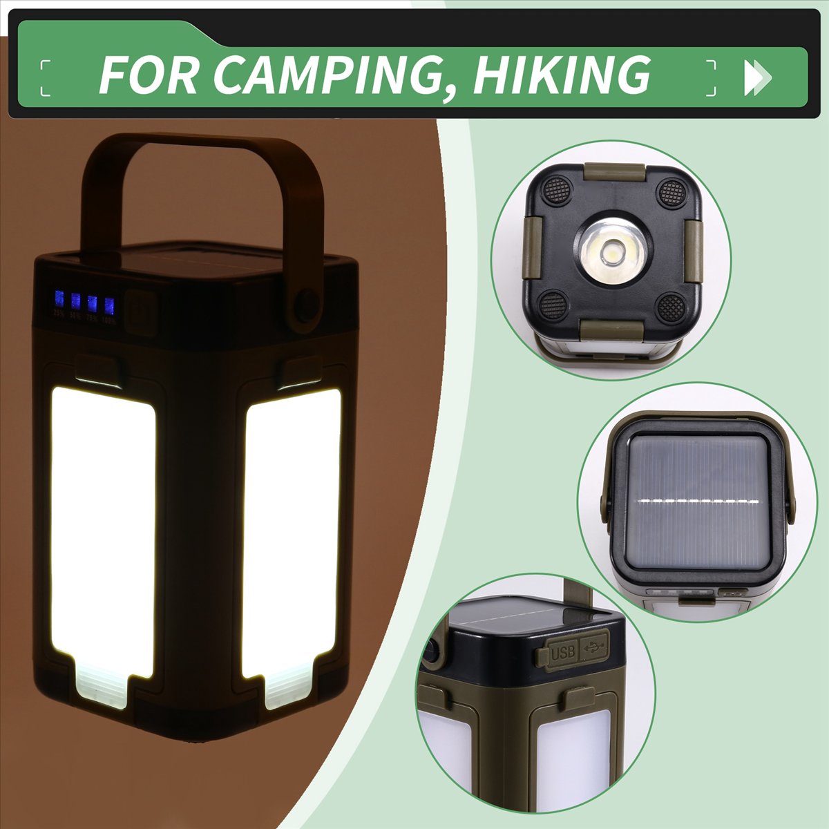 X08A Foldable LED Camping Lant - مراجعة Power Outage Light وسعره