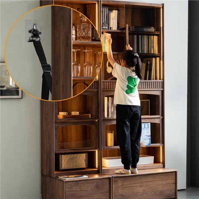 FULL-8 PCS TV Adjustable Safet - مراجعة Earthquake Anchor Strap وسعره