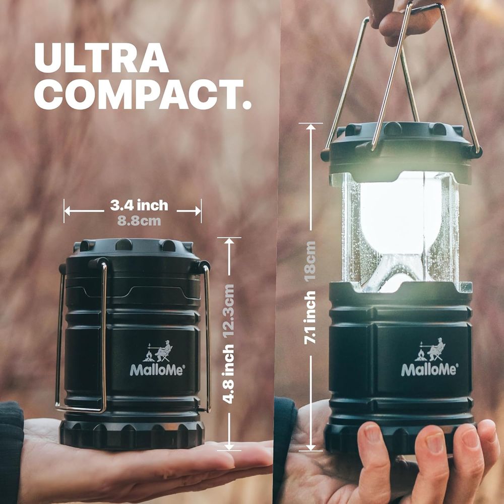 Multicolor LED Camping Lantern - مراجعة Power Outage Light وسعره