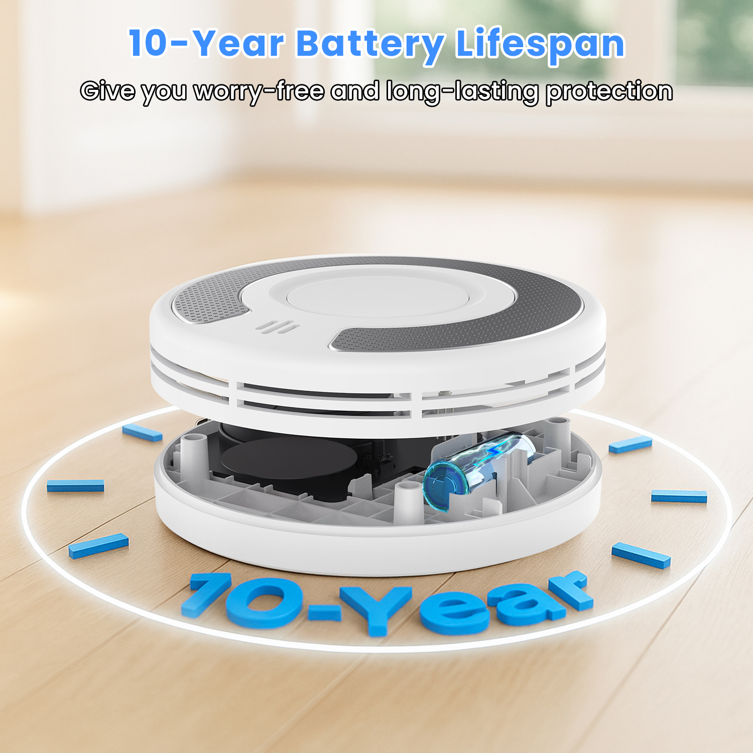 Standalone Smoke Alarm, Smoke  - مراجعة Smoke Detector Interconnected وسعره