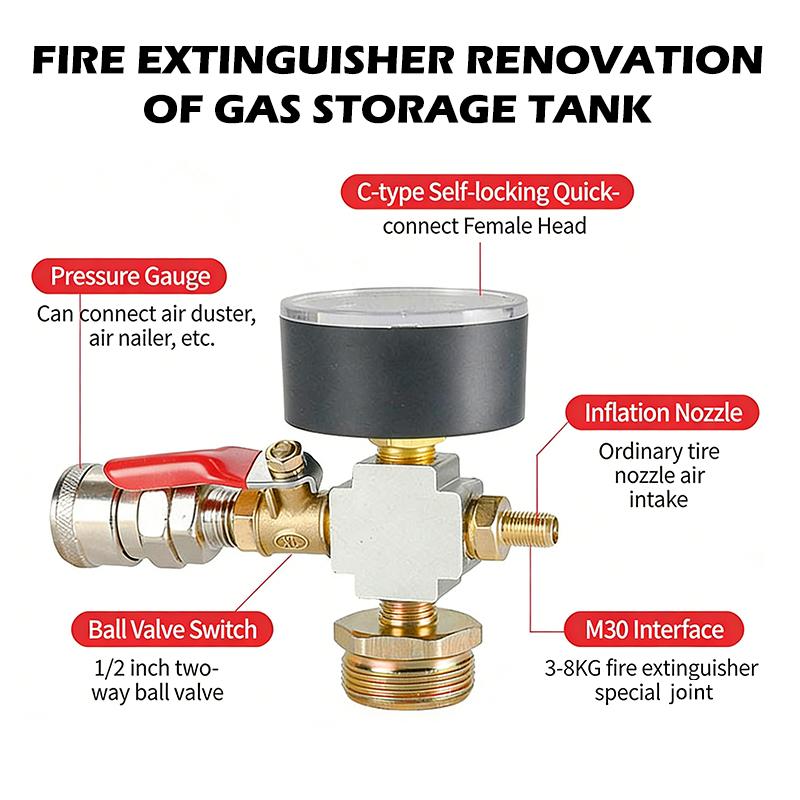 Small Air Tank Pressure Adapte - مراجعة Fire Extinguisher Small وسعره